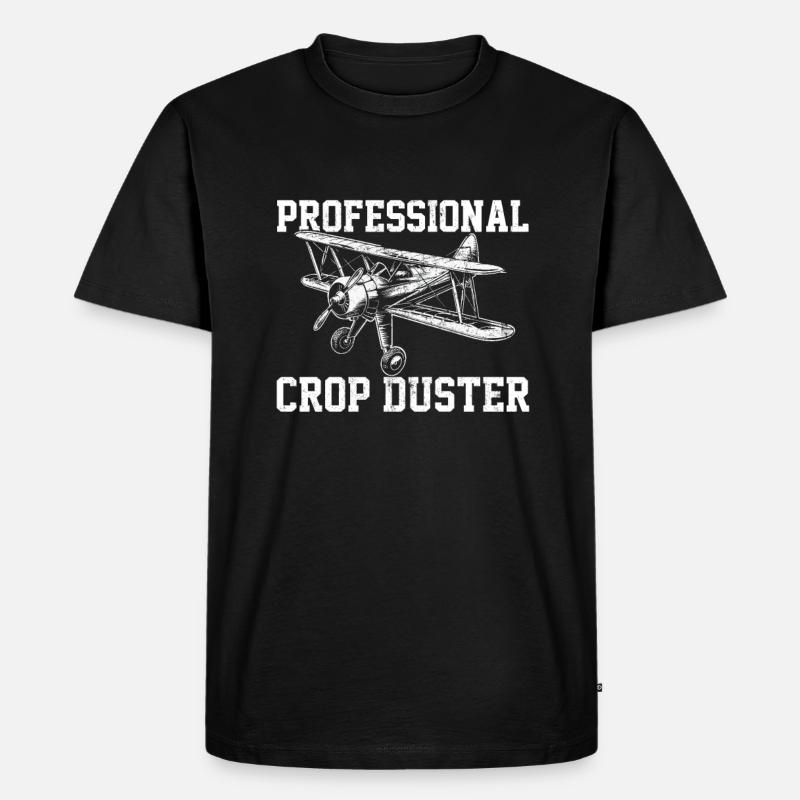professional crop dusting, cropdusting - Männer Premium Bio T-Shirt - Schwarz