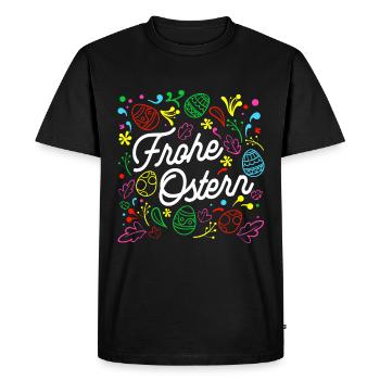 Cadeau de Pâques, Pâques Dire Pâques - T-shirt Premium bio Homme - noir - Devant - Nico (187cm)