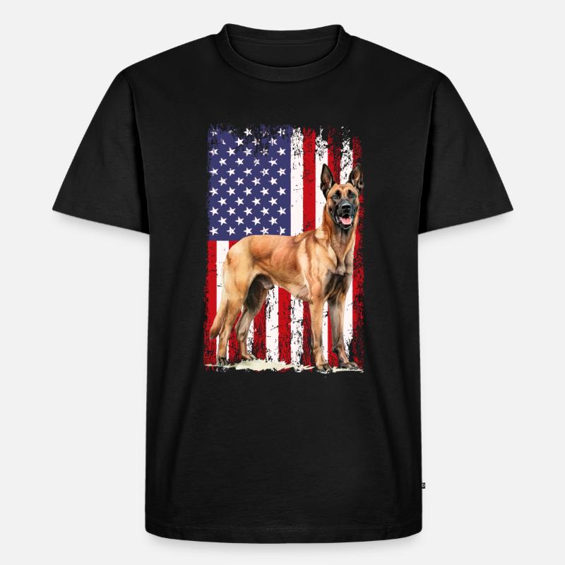 Belgian Malinois - Männer Premium Bio T-Shirt - Schwarz