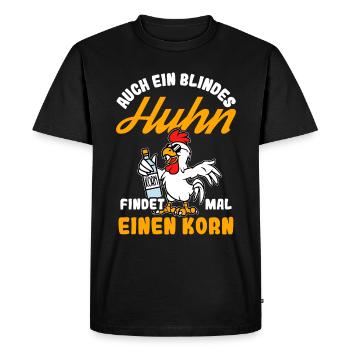 Grain Alcohol Chicken Party Dancing Grain Lover Alko - Men's Premium Organic T-Shirt - black - Front - Nico (187cm)