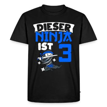 Cette ceinture ninja 3 ans Ninja Ninja L - T-shirt Premium bio Homme - noir - Devant - Nico (187cm)