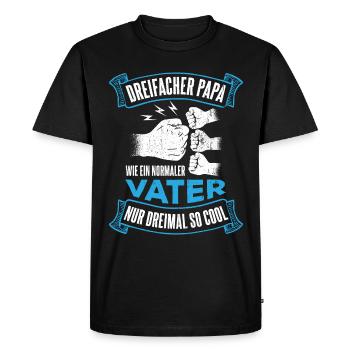 Father's Day Son Gift Family Favorite Dad Best - Men's Premium Organic T-Shirt - black - Front - Nico (187cm)