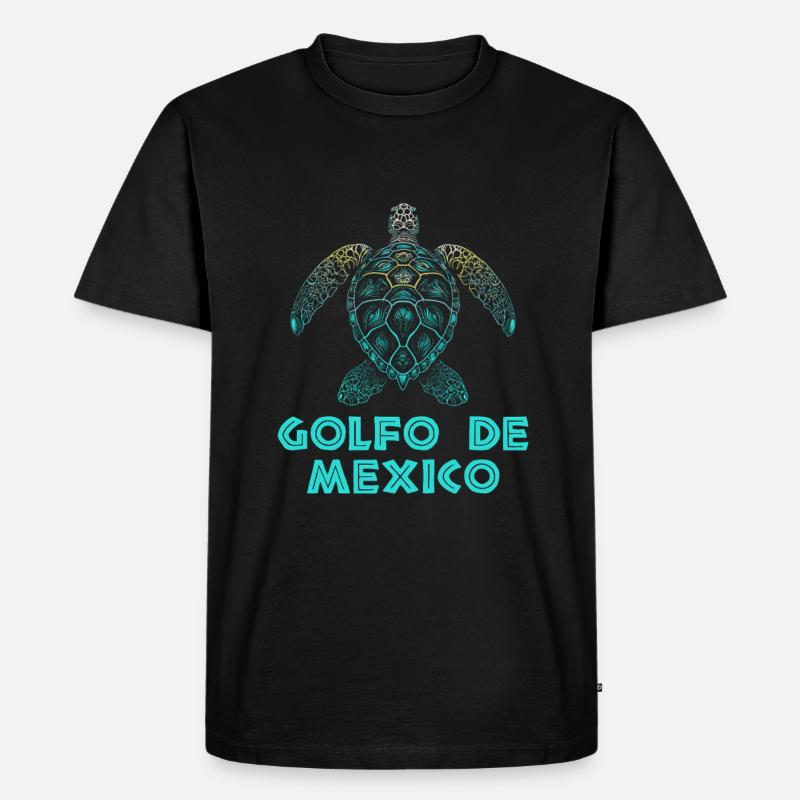 golfo de mexico - Männer Premium Bio T-Shirt - Schwarz