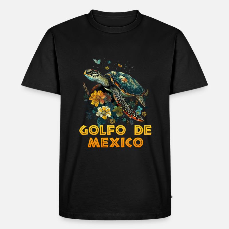 golfo de mexico - Männer Premium Bio T-Shirt - Schwarz