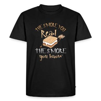 s’more, lire, livre, amant, parfait, lecture, - T-shirt Premium bio Homme - noir - Devant - Nico (187cm)