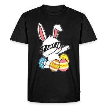 Dabbing Easter Bunny Easter Bunny Rabbit Rabbit Gift - Men's Premium Organic T-Shirt - black - Front - Nico (187cm)