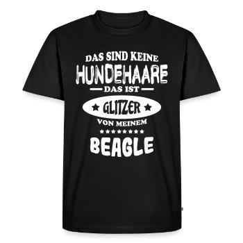 Chiens beagle chien - T-shirt Premium bio Homme - noir - Devant - Nico (187cm)