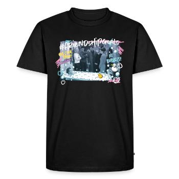 Friends Chandler se baigne #friendshipgoals - T-shirt Premium bio Homme - noir - Devant - Nico (187cm)