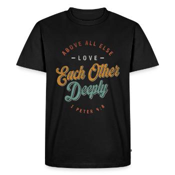 Faith It Does Make Things Them Possible - Religiou - Men's Premium Organic T-Shirt - black - Front - Nico (187cm)