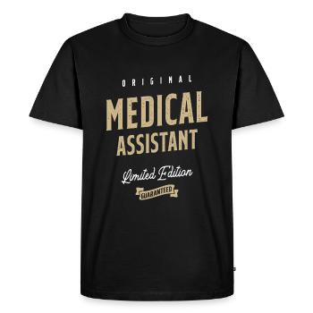 Medical Assistant Job Occupation Birthday Worker - Men's Premium Organic T-Shirt - black - Front - Nico (187cm)