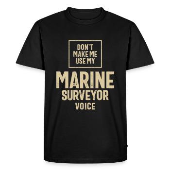 Marine Surveyor Job Occupation Birthday Worker - Men's Premium Organic T-Shirt - black - Front - Nico (187cm)