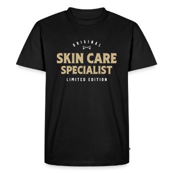 Spécialiste des soins de la peau Drôle Titre du poste Profession - T-shirt Premium bio Homme - noir - Devant - Nico (187cm)