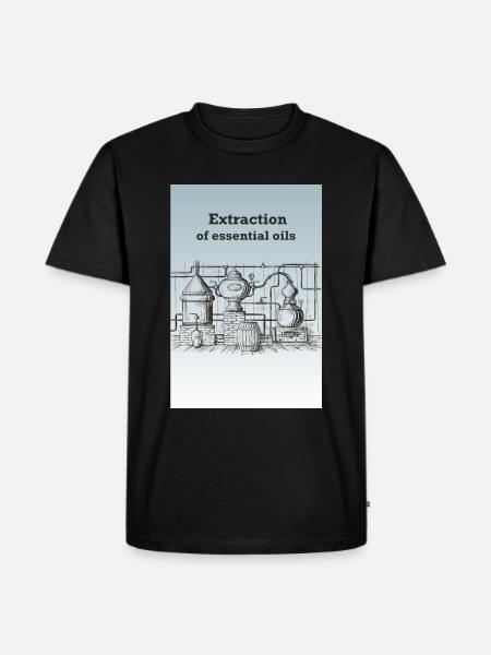 Extraction of essential oils - Men's Premium Organic T-Shirt - black