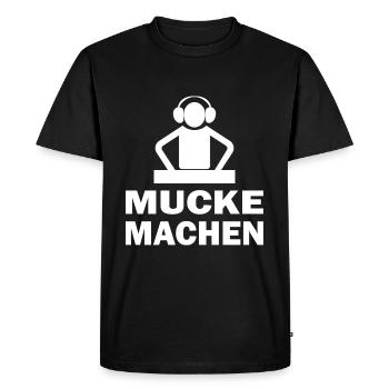 DJ Mucke machen Party und Disco Outfit - Männer Premium Bio T-Shirt - Schwarz - Vorne - Nico (187cm)
