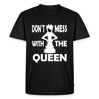 Pièces de joueur d’échecs Chess Mat Set Queen - T-shirt Premium bio Homme - noir - Devant - Nico (187cm)