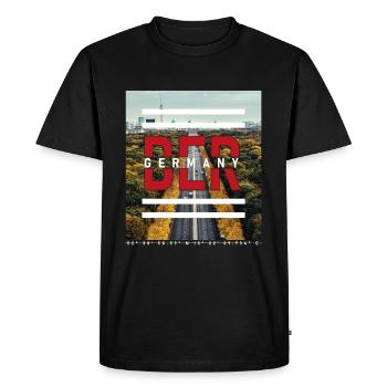 Berlin BER Allemagne - Straße des 17. Juni - T-shirt Premium bio Homme - noir - Devant - Nico (187cm)