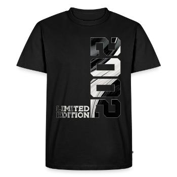ÉDITION LIMITÉE 2002 24E ANNIVERSAIRE - T-shirt Premium bio Homme - noir - Devant - Nico (187cm)