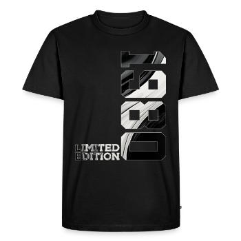 LIMITED EDITION 1980 46TH BIRTHDAY - Men's Premium Organic T-Shirt - black - Front - Nico (187cm)