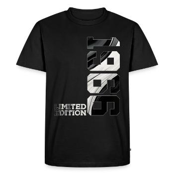 LIMITED EDITION 1966 60TH BIRTHDAY - Men's Premium Organic T-Shirt - black - Front - Nico (187cm)