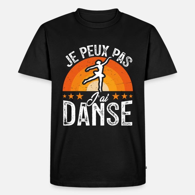 Ich kann nicht tanzen - Männer Premium Bio T-Shirt - Schwarz