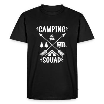 Camping Squad Funny Family Trip - Men's Premium Organic T-Shirt - black - Front - Nico (187cm)