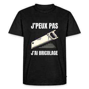 J'peux pas cadeau homme bricoleur - T-shirt Premium bio Homme - noir - Devant - Nico (187cm)