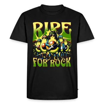 RIPE FOR ROCK rocking Avocados - Men's Premium Organic T-Shirt - black - Front - Nico (187cm)