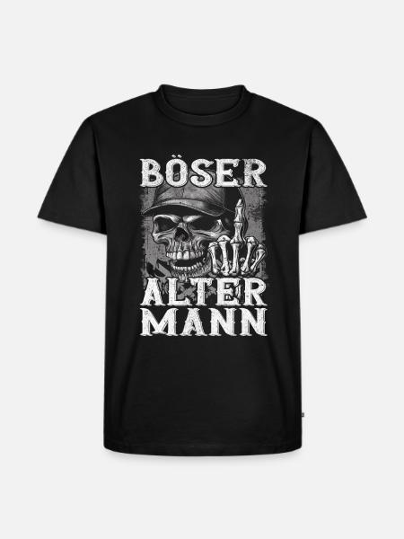 Böser Alter Mann - Männer Premium Bio T-Shirt - Schwarz