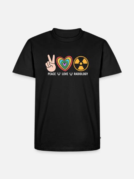 Radiologie Nuklear Atom Nuklearmedizin - Männer Premium Bio T-Shirt - Schwarz