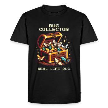 Coccinelle Collectionneur Nature Rétro Pixel Art Insectes - T-shirt Premium bio Homme - noir - Devant - Nico (187cm)