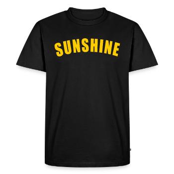 CADEAU SUNSHINE SUNSHINE ÉTÉ SOLEIL SOLEIL - T-shirt Premium bio Homme - noir - Devant - Nico (187cm)
