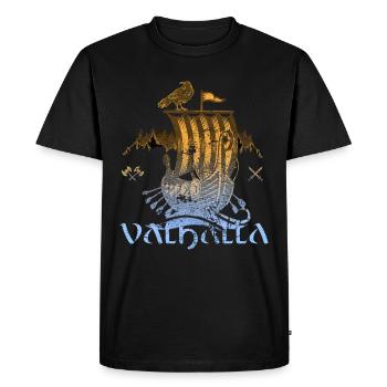 Valhalla Viking Vikings Bjoern côté fer - T-shirt Premium bio Homme - noir - Devant - Nico (187cm)