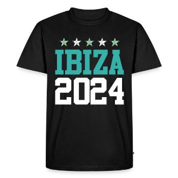 Ibiza 2024 Tours - Men's Premium Organic T-Shirt - black - Front - Nico (187cm)