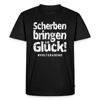 Les éclats apportent de la chance à la chemise de groupe de Polter-Eve - T-shirt Premium bio Homme - noir - Devant - Nico (187cm)