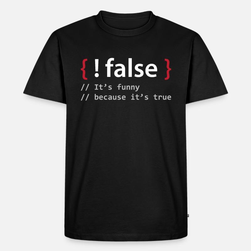 Programmierer Geschenk Nerd - Männer Premium Bio T-Shirt - Schwarz