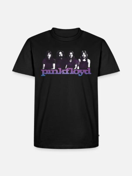 Pink Floyd band och bokstäver - Ekologisk premium-T-shirt herr - svart