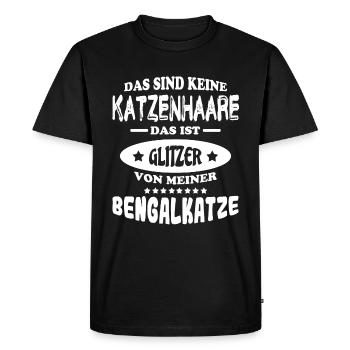 Bengal chat - T-shirt Premium bio Homme - noir - Devant - Nico (187cm)