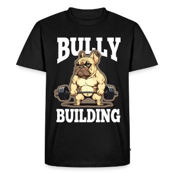 Français Bulldog Frenchie Bodybuilding Dog - T-shirt Premium bio Homme - noir - Devant - Nico (187cm)