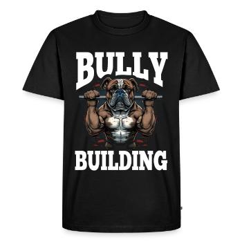 Français Bulldog Frenchie Bodybuilding Dog - T-shirt Premium bio Homme - noir - Devant - Nico (187cm)