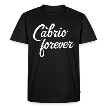 Imprint convertible forever great saying cabriolet - Men's Premium Organic T-Shirt - black - Front - Nico (187cm)
