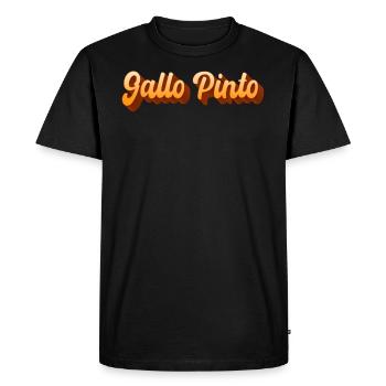 Gallo Pinto Plat parfait de riz et de haricots - T-shirt Premium bio Homme - noir - Devant - Nico (187cm)