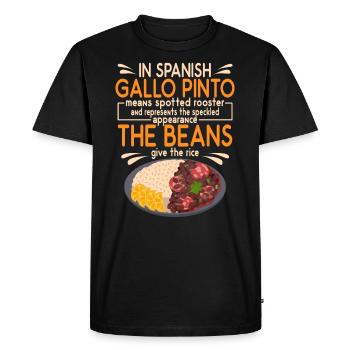 Gallo Pinto Spotted Roaster Définition - T-shirt Premium bio Homme - noir - Devant - Nico (187cm)