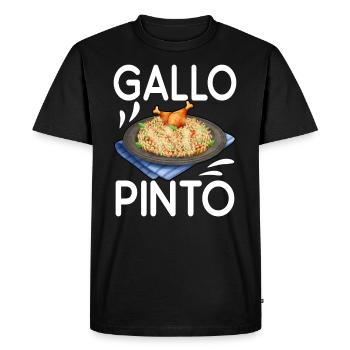 Gallo Pinto Costa Rica Amérique latine - T-shirt Premium bio Homme - noir - Devant - Nico (187cm)