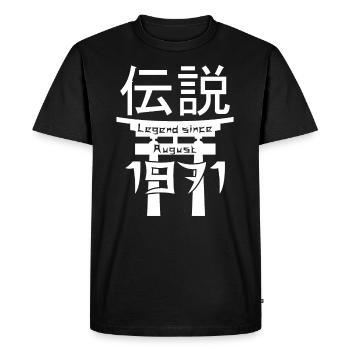 Légende depuis août 1971 Cadeau d’anniversaire - T-shirt Premium bio Homme - noir - Devant - Nico (187cm)