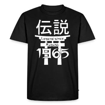 Legend since August 1965 Geburtstag Geschenk - Männer Premium Bio T-Shirt - Schwarz - Vorne - Nico (187cm)