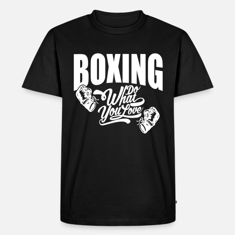 Boxen Boxkampf Boxer Geschenk - Männer Premium Bio T-Shirt - Schwarz