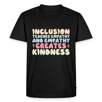 Enseignant d'inclusion SPED Éducation spéciale - T-shirt Premium bio Homme - noir - Devant - Nico (187cm)
