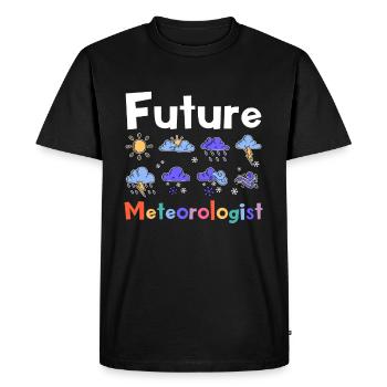 Météorologie Prévision météorologique étonnante - T-shirt Premium bio Homme - noir - Devant - Nico (187cm)
