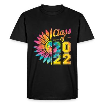 Tie Dye des seniors de la classe 2022 - T-shirt Premium bio Homme - noir - Devant - Nico (187cm)