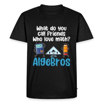 Professeur de mathématiques Nerd Mathématicien - T-shirt Premium bio Homme - noir - Devant - Nico (187cm)